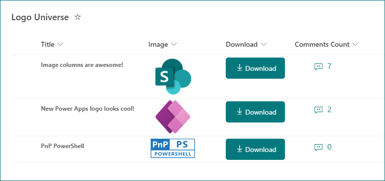 Download Image from SharePoint Image column using JSON formatting